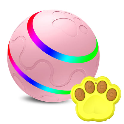 Interactive Self-Rotating Cat Toy – Rechargeable Automatic Ball with Remote Control - Purr & Bark Co