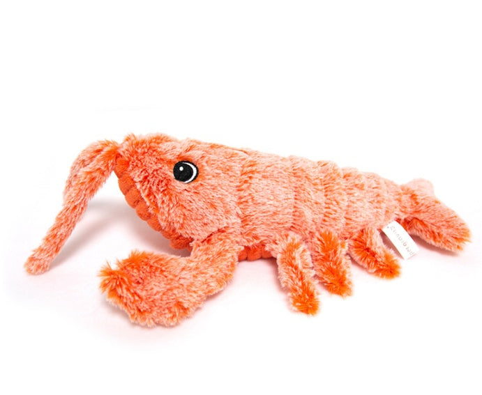 Electric Jumping Lobster Cat Toy – USB Rechargeable Plush with Swinging Tail |