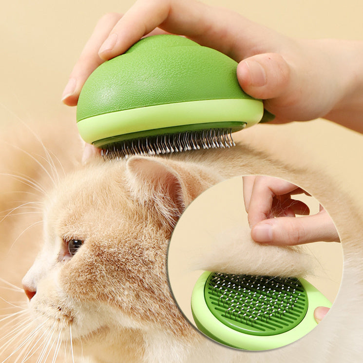 Avocado-Shaped Pet Grooming Brush – Hair Remover & Massage Tool for Cats and Dogs |