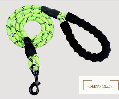 Reflective Nylon Dog Leash for Small to Large Dogs – Anti-Slip Handle, Training & Walking Rope - Purr & Bark Co