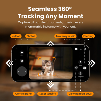 Automatic Cat Feeder with 360° Camera – Smart Feeding & Monitoring