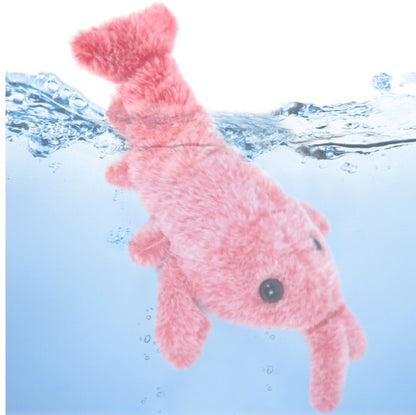 Electric Jumping Lobster Cat Toy – USB Rechargeable Plush with Swinging Tail |