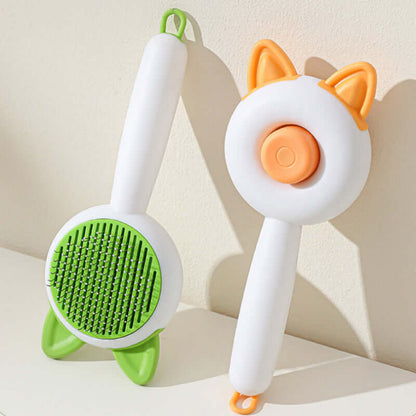 Self-Cleaning Pet Hair Remover Brush for Cats and Dogs - Purr & Bark Co