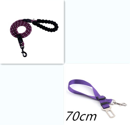 Reflective Nylon Dog Leash for Small to Large Dogs – Anti-Slip Handle, Training & Walking Rope - Purr & Bark Co