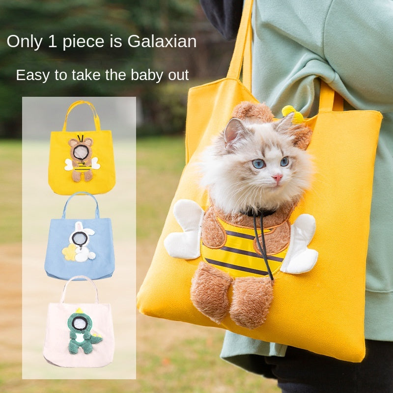 Little Bee Design Pet Carrier Bag – Portable & Breathable Travel Handbag