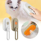 Steam Pet Grooming Brush – USB Rechargeable Anti-Static Spray Comb