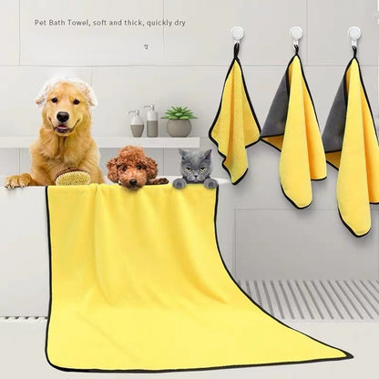 Super Absorbent Microfiber Dog & Cat Drying Towel – Quick-Drying & Soft