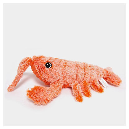 Electric Jumping Lobster Cat Toy – USB Rechargeable Plush with Swinging Tail |