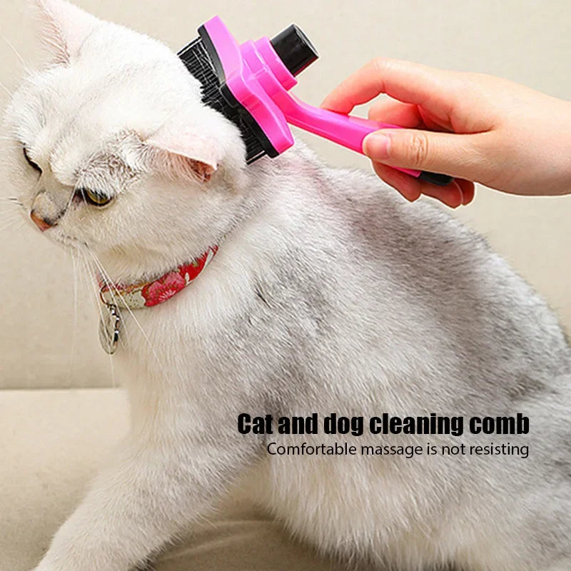 Self-Cleaning Pet Hair Removal Comb for Dogs & Cats - Purr & Bark Co