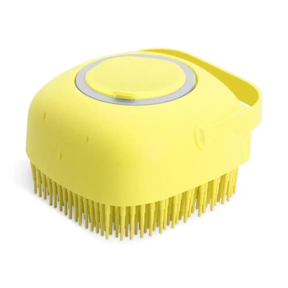 2-in-1 Pet Shampoo Brush – Silicone Massage Comb for Bathing Dogs & Cats |