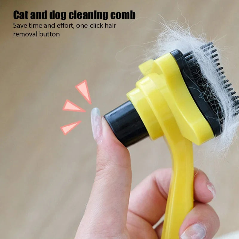 Self-Cleaning Pet Hair Removal Comb for Dogs & Cats - Purr & Bark Co