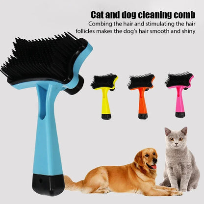 Self-Cleaning Pet Hair Removal Comb for Dogs & Cats - Purr & Bark Co