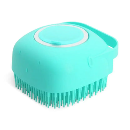 2-in-1 Pet Shampoo Brush – Silicone Massage Comb for Bathing Dogs & Cats |