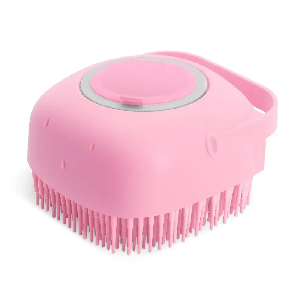 2-in-1 Pet Shampoo Brush – Silicone Massage Comb for Bathing Dogs & Cats |