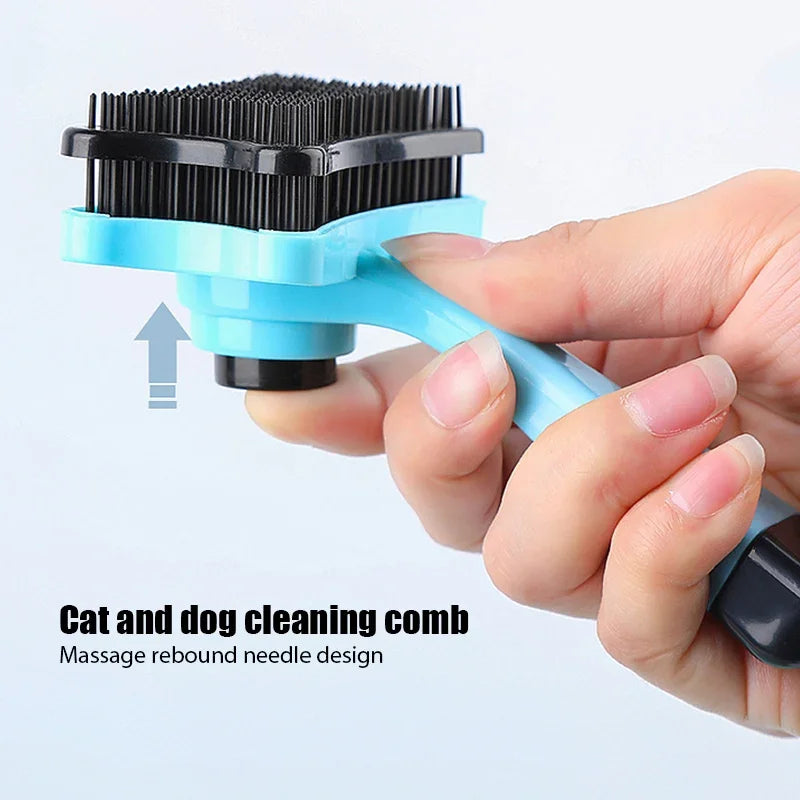 Self-Cleaning Pet Hair Removal Comb for Dogs & Cats - Purr & Bark Co