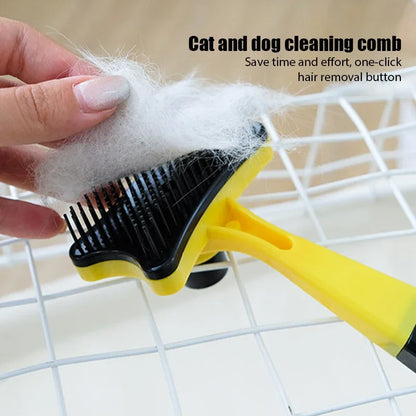 Self-Cleaning Pet Hair Removal Comb for Dogs & Cats - Purr & Bark Co