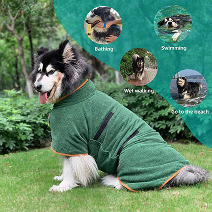 Pet Bathrobe – Fast Drying & Absorbent Microfiber Towel