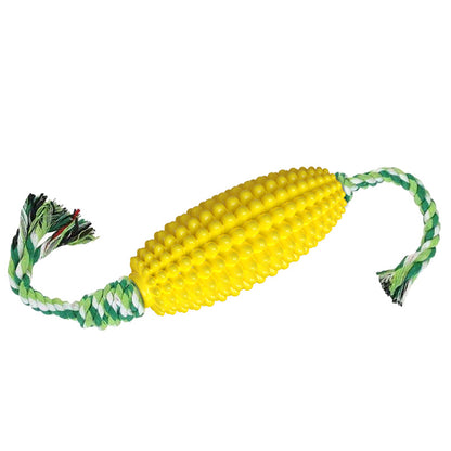 Interactive Corn Dog Chew Toy – Durable & Teeth Cleaning