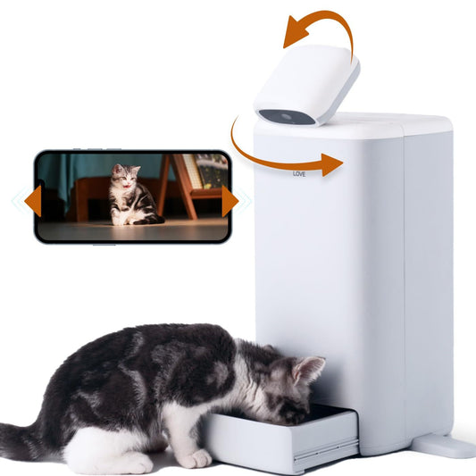 Automatic Cat Feeder with 360° Camera – Smart Feeding & Monitoring