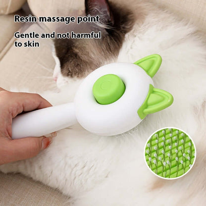 Self-Cleaning Pet Hair Remover Brush for Cats and Dogs - Purr & Bark Co